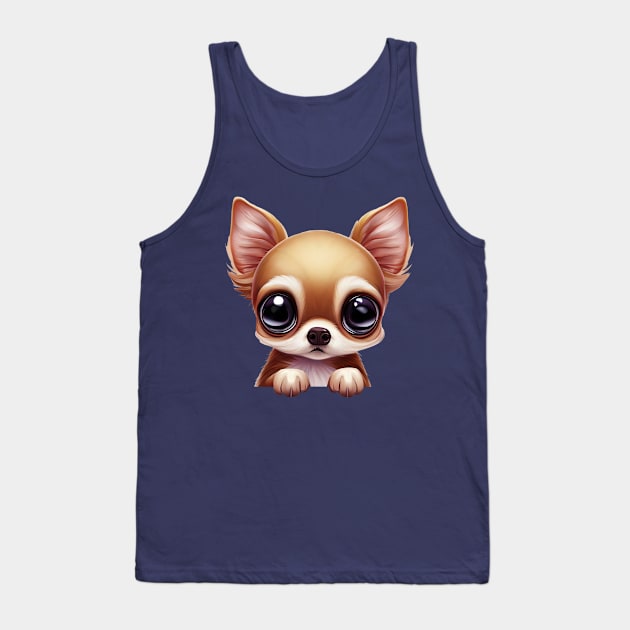 Charming Chihuahua Tank Top by Art By Mojo